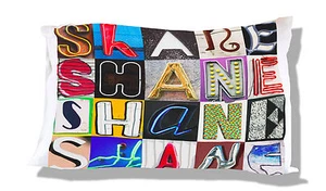 Funda de Almohada Personalizada con SHANE en Fotos de Letras de Letreros reales - Imagen 1 de 1
