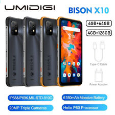 UMIDIGI BISON X10 Rugged Phone 4GB+128GB Waterproof Dustproof Shockproof 6150mAh