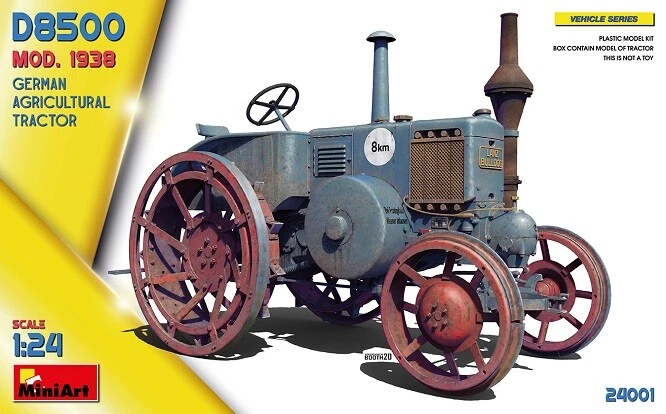 Miniart 24001 - 1/24 German Agricultural Trattore D8500 Mod. 1938 - Nuovo - Immagine 1 di 1