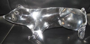 Zanetti L Midcentury Glass Animal Pig Figure Signed - Picture 1 of 3