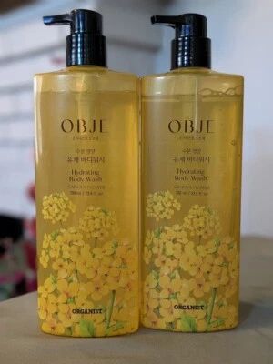 2-PK On The Body ~ Jabón corporal de limpieza profunda con flores de canola 23,6 oz cada uno, K-Beauty Foto 1 de 2