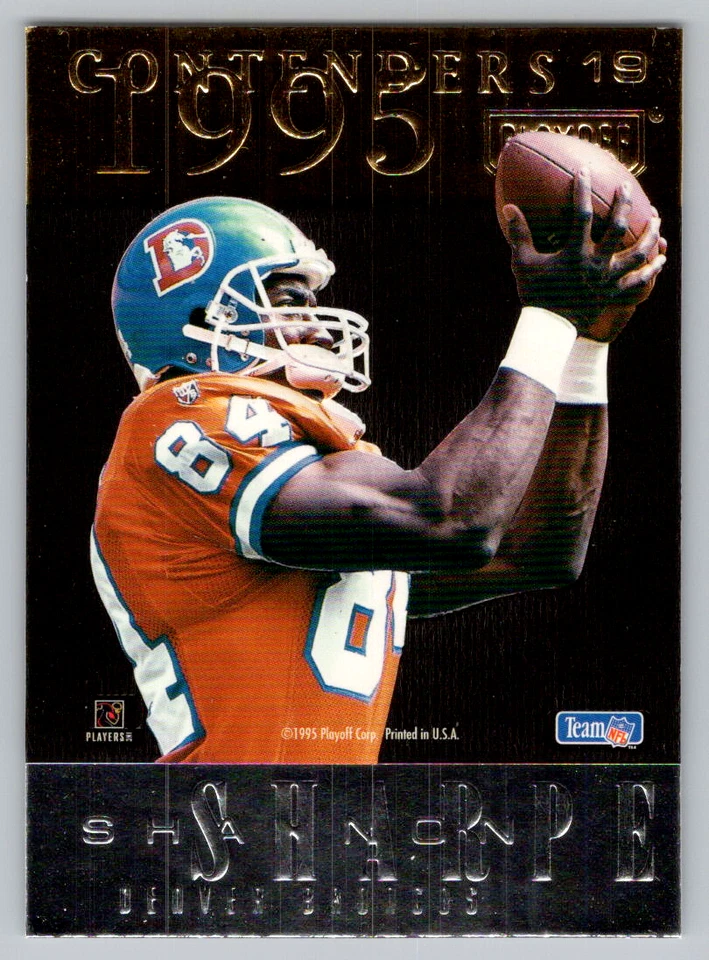 1995 Playoff Contenders Back-to-Back Shannon Sharpe Eric Green 19 HOF Broncos - Image 1 of 2