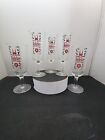 Vintage Breweriana Pabst Andeker Tall Stem Draught Beer Glass 5 glasses READ Des