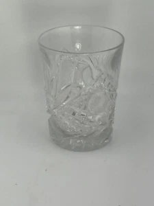 Vintage Cocktail Cut Glass Crystal Clear Cup Mug Rare 4” - Picture 1 of 6