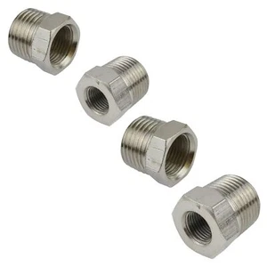 Conector de montaje adaptador de casquillo roscado de manguera de línea de aire hembra a macho BSP - Imagen 1 de 13