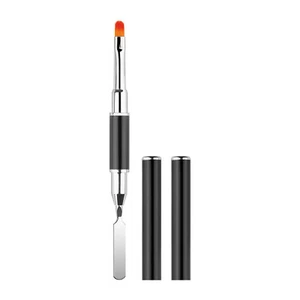 UV PolyGel Poly Gel Nail Art Pen Slice Brush Dual-Ended Slice Shape Polish Tool - Picture 1 of 12