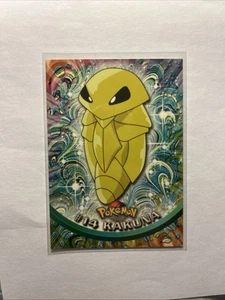 1999 Pokemon Topps Card Kakuna #14 TV Animation Series 1 Blue Logo NEAR MINT - Picture 1 of 2