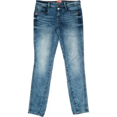 STREET ONE W27 L32 Jeans Azul Para Dama Jane Stretch Casual Fit Slim Skinny 34 - Imagen 1 de 4