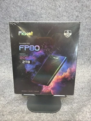 Fikwot External SSD 2TB USB 3.2 Gen2x2 PS5 SSD Hard Drive For iPhone 15/16 - Image 1 of 2