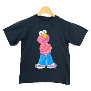 Vintage Elmo Sesame Street Gangster Shirt Kids Medium Hip Hop Single Stitch 90s - Picture 1 of 9