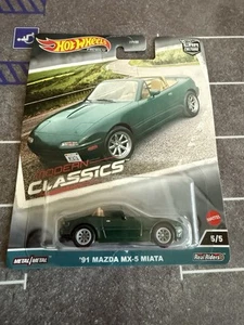 Hot Wheels Premium Car Culture Modern Classics '91 Mazda Miata MX-5 - Picture 1 of 3
