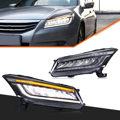 Faros LED para Honda Accord 8ª generación 2008-2012 luces delanteras secuenciales Foto 1 de 4