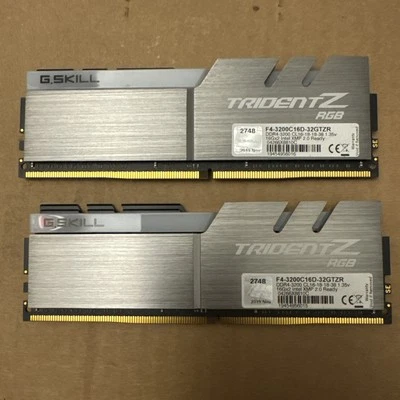 G. SKILL Trident Z RGB 16GB DDR4 3200 MHz PC4-17000 (F4-3200C16D-16GTZR) - Image 1 of 4