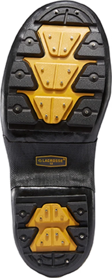 Sobresapatilhas de trabalho masculinas lacrosse ATS carboneto de tungstênio borracha preta 5 polegadas - Imagem 1 de 1