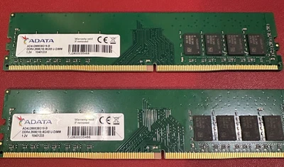 16GB ADATA, (2x8GB) AD4U266638G19-B DDR4 2666MHz RAM - Image 1 of 2