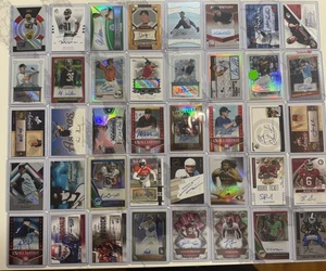 Lote de 40 tarjetas automáticas de béisbol y fútbol americano. Todas las tarjetas autografiadas - Imagen 1 de 7