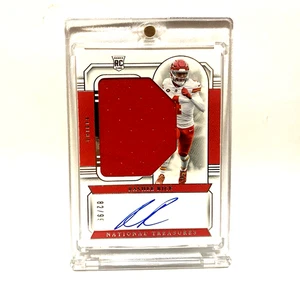 Rashee Rice National Treasures RPA /99 Kansas City Chiefs Autograph Patch Rookie - Picture 1 of 2