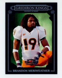 2007 Donruss Threads College Gridiron Kings BRANDON MERIWEATHER Blue Framed /50 - Picture 1 of 2