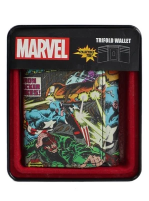 Captain America Trifold Wallet Marvel Comics Baron Strucker Collector's Novelty - Image 1 of 4