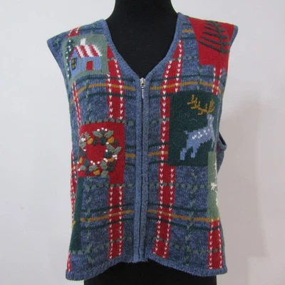 Cárdigan NORTH CREST Cuello en V Sin Mangas Multi Pecho 40/42 Reino Unido Talla L SKU Y12568 Foto 1 de 4