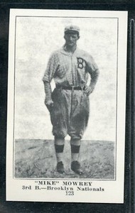 1917 Collins-McCarthy Reprint - #123 - Mike Mowrey - Brooklyn Robins