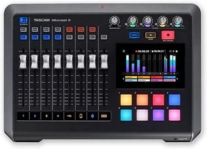 Tascam Mixcast 4 Podcast Studio Mixer Station with 14-track Recorder, Bluetooth - Picture 1 of 8