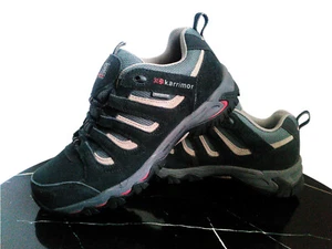 Karrimor Mount low 7 waterproof walking hiking black suede & mesh UK 8 EUR 42 - Picture 1 of 12