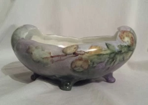 Vintage Bavaria B.R.C. Hand-Painted Footed Nut/Candy Bowl EXQUISITE DESIGN - Picture 1 of 5