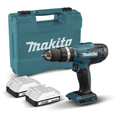 MAKITA Trapano Avvitatore Batteria Percussione 18V x2 2.0Ah 2 Velocità HP488D006 - Immagine 1 di 4