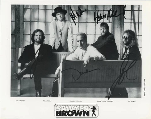 Sawyer Brown- Signed Photograph by 5 Band Members Cover