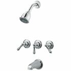 Pfister LG01-81BC LG0181BC 3 Tub & Shower Faucet with Metal Lever Handles,