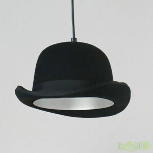 Jeeves / Wooster Wool Hat Tall Hat Bowler Pendant Lights Ceiling Lamp Lighting