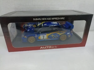 Autoart 80393 Subaru New Age Impreza WRC 2003 Solberg Mills #7 France 1/18-Y1-B5 - Foto 1 di 13
