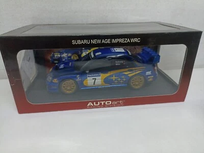 Autoart 80393 Subaru New Age Impreza WRC 2003 Solberg Mills #7 France 1/18-Y1-B5 - Immagine 1 di 4
