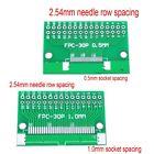 100Pc 80/30/34/40/50/60 Pin 1.0Mm/0.5Mm Ffc Fpc Flat Cable Socket Breakout Board