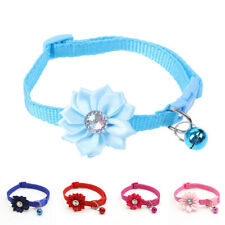 HOT 1PC Pet Puppy Small Dog Collar With Bell Adjustable Cat Collar Adjustable