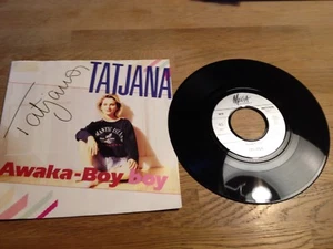 TATJANA "AWAKA-BOY BOY" NCB MEGA RECORDS DANISH WITH PROMO MEGA RECORDS LETTER - Picture 1 of 12