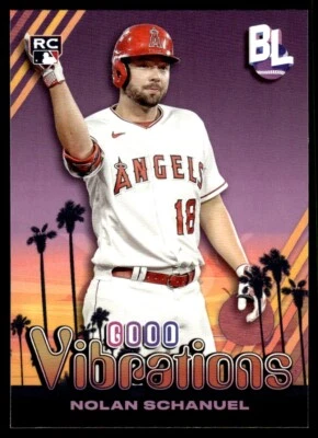 2024 Topps Big League Good Vibrations #GV-21 Nolan Schanuel Rookie Los Angeles - Image 1 of 2