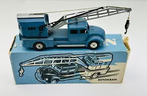 MARKLIN Western Germany #8031 AUTOKRAN Crane Truck Blue NEW in BOX !!! - Picture 1 of 8