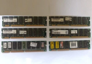 Various 64MB PC-133 SDRAM Single Sided Desktop Memory 168 Pins 133MHz DIMM - Picture 1 of 3