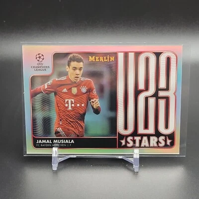 2021-22 Merlin JAMAL MUSIALA #U23-12 U23 STARS REFRACTOR FC Bayern M?nchen - Image 1 of 3