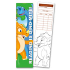 30 Dinosaurs Reading Is Dino Mite Coloring Bookmarks With Reading Logs