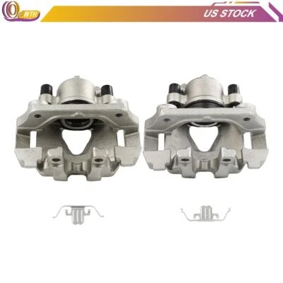 Par de pinzas de freno delanteras para BMW 323I 09-12 328I XDRIVE 2006-2011 con soporte Foto 1 de 4