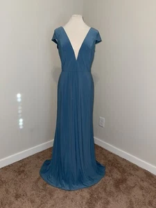 Christina Wu Celebration 22945 Size 12 Bluestone Bridesmaids Formal Dress New - Picture 1 of 9
