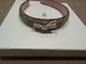GUCCI GIRLS GG HEADBAND GREAT CONDITION WORN ONCE - Picture 1 of 9