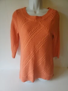 New York & Company Damen Pullover Small Orange Langarm - Bild 1 von 7