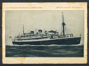 POSTAGENT AMSTERDAM-BATAVIA 27.I.31 OP S.M.N. BLAD MARNIX v. St. ALDEGONDE Vi591 - Imagen 1 de 2