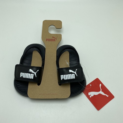 NUOVO! Sandali con cinturino posteriore Puma Popcat bambino ragazzo taglia 5C con etichette