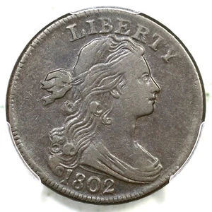 1802 S-242 R-2 PCGS VF 35 Draped Bust Large Cent Coin 1c - Picture 1 of 3