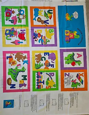 Dexter the Dinosaur Fabric Book Panel - Image 1 of 4